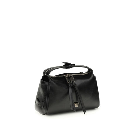 Dolce & Gabbana Black Calf Leather Bos Taurus Handbag