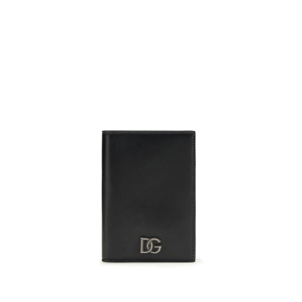 Dolce & Gabbana Black Calf Leather Bos Taurus Wallet