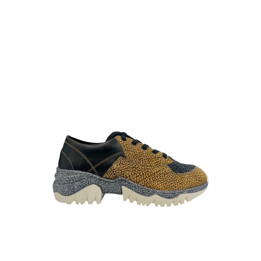 Borbonese Beige Leather Women Sneaker