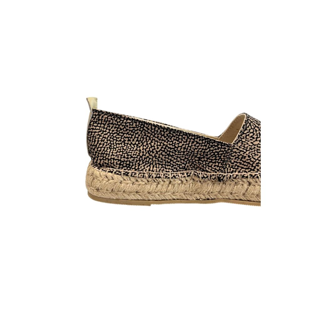 Borbonese Beige Textile Women Platform Sandal