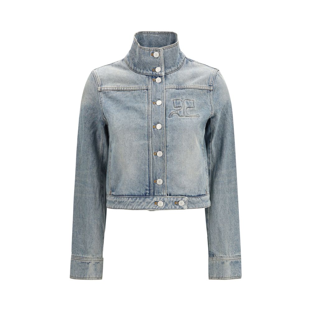 Courrèges Blue Cotton Denim Jacket