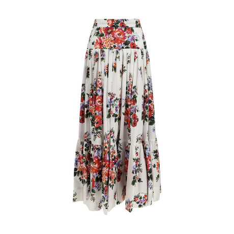 Dolce & Gabbana Multicolor Cotton Long Skirt