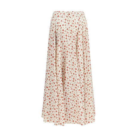 Dolce & Gabbana Multicolor Silk Midi Skirt