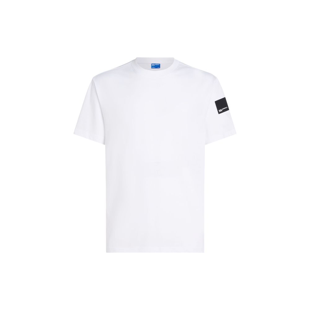 Karl Lagerfeld White Cotton T-Shirt