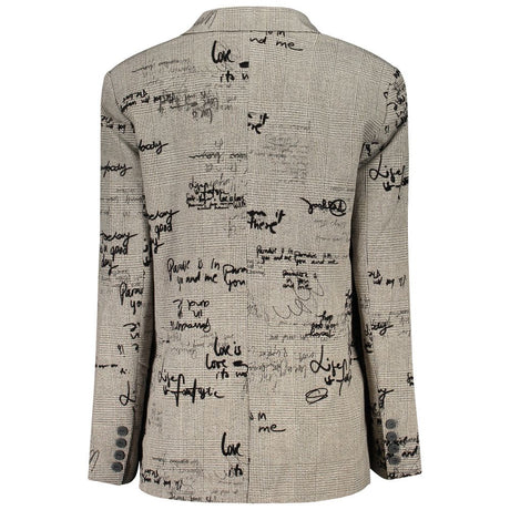 Desigual Grigio Polyester Women Jacket