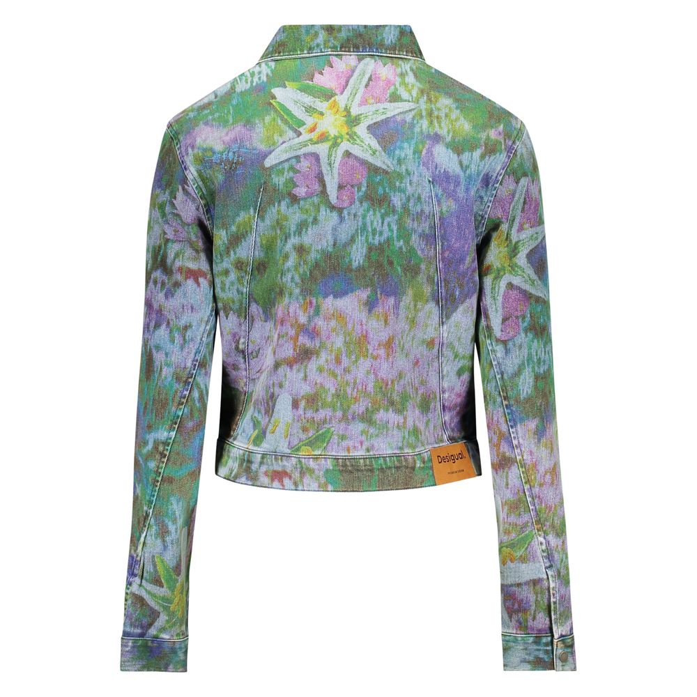 Desigual Blu Cotton Woman Jacket