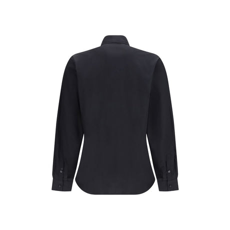 Versace Jeans Black Cotton Dress Shirt