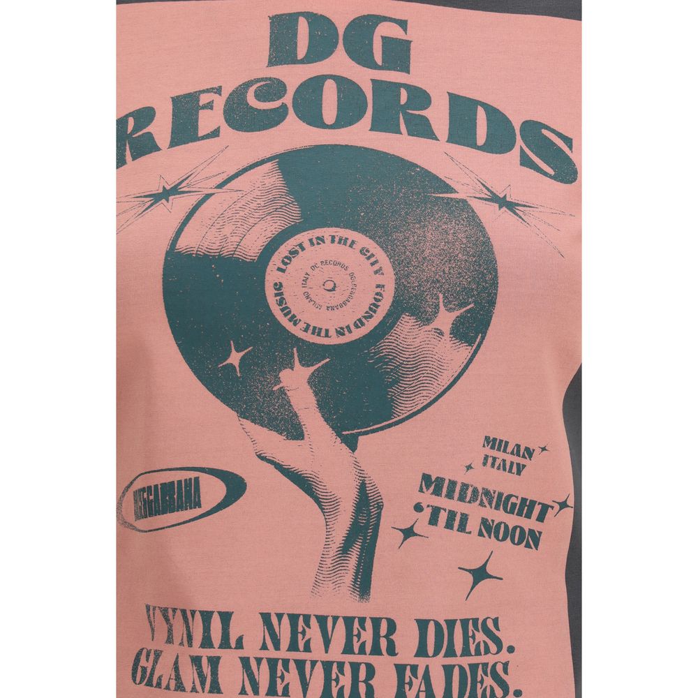 Dolce & Gabbana Gray Cotton T-Shirt