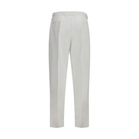 Dolce & Gabbana White Cotton Casual Pants