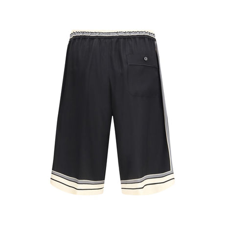 Dolce & Gabbana Multicolor Silk Bermuda Shorts