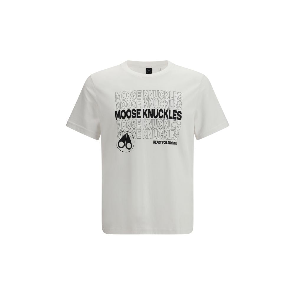 Moose Knuckles White Cotton T-Shirt