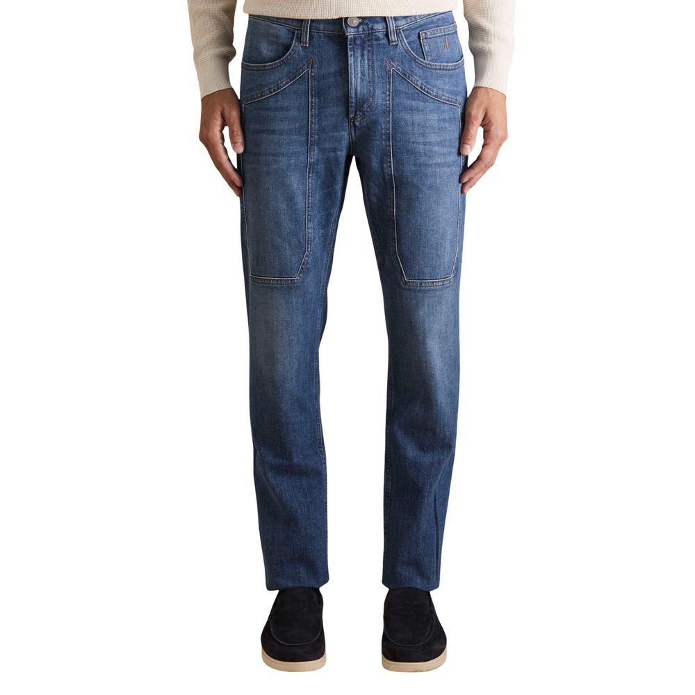 Jeckerson Light Blue Cotton Skinny Jeans