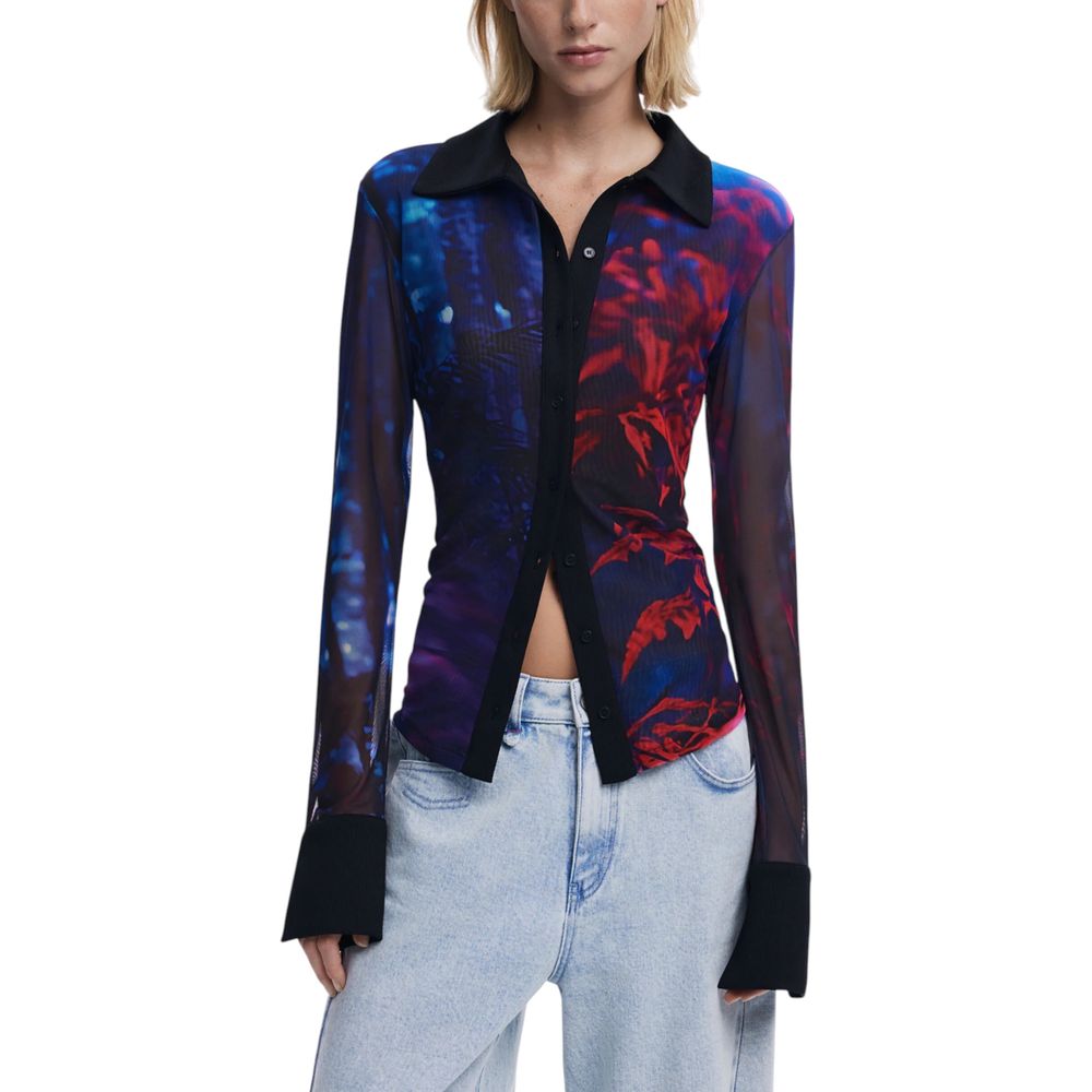 Desigual Black Polyamide Blouse