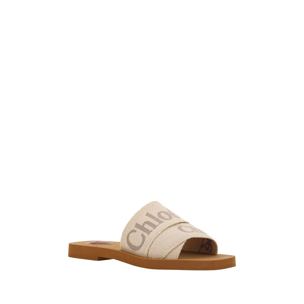 Chloé Multicolor Linen Sandals