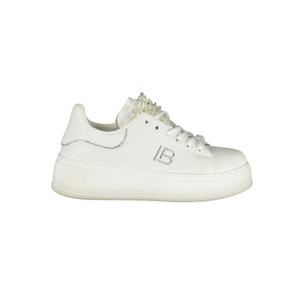 Laura Biagiotti Bianco Polyurethane Women Sneaker