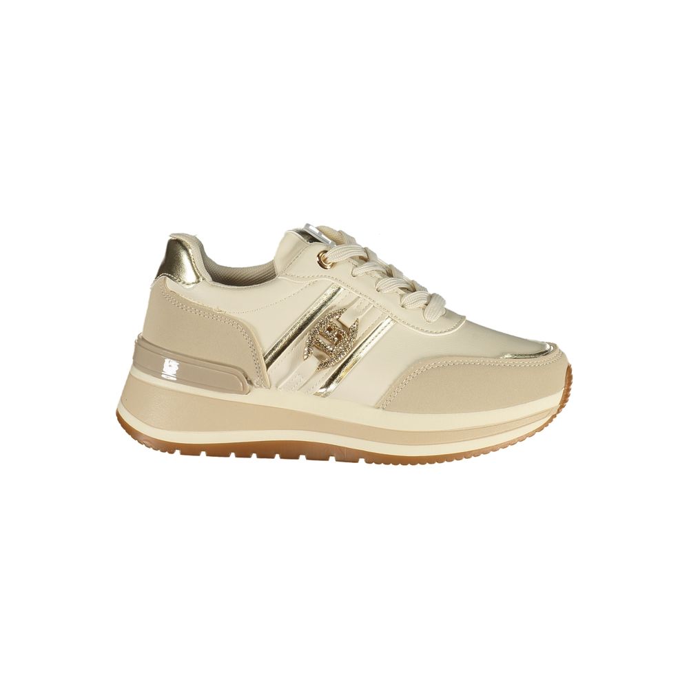 Laura Biagiotti Beige Polyurethane Women Sneaker
