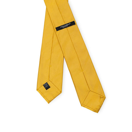 Dolce & Gabbana Gold Silk Tie