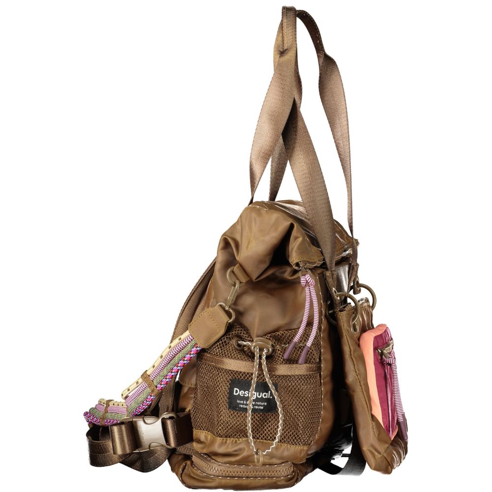 Desigual Marrone Poliestere Woman Backpack