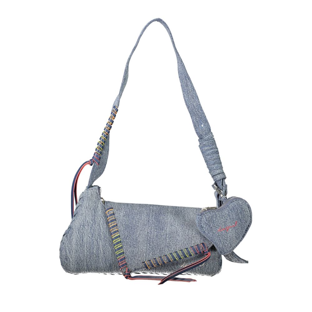 Desigual Azzurro Cotton Women Shoulder Bag