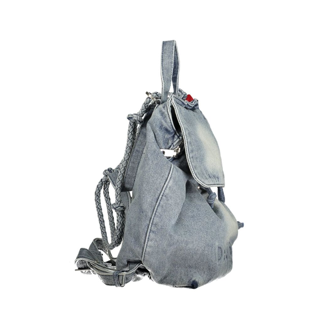 Desigual Azzurro Cotton Women Backpack