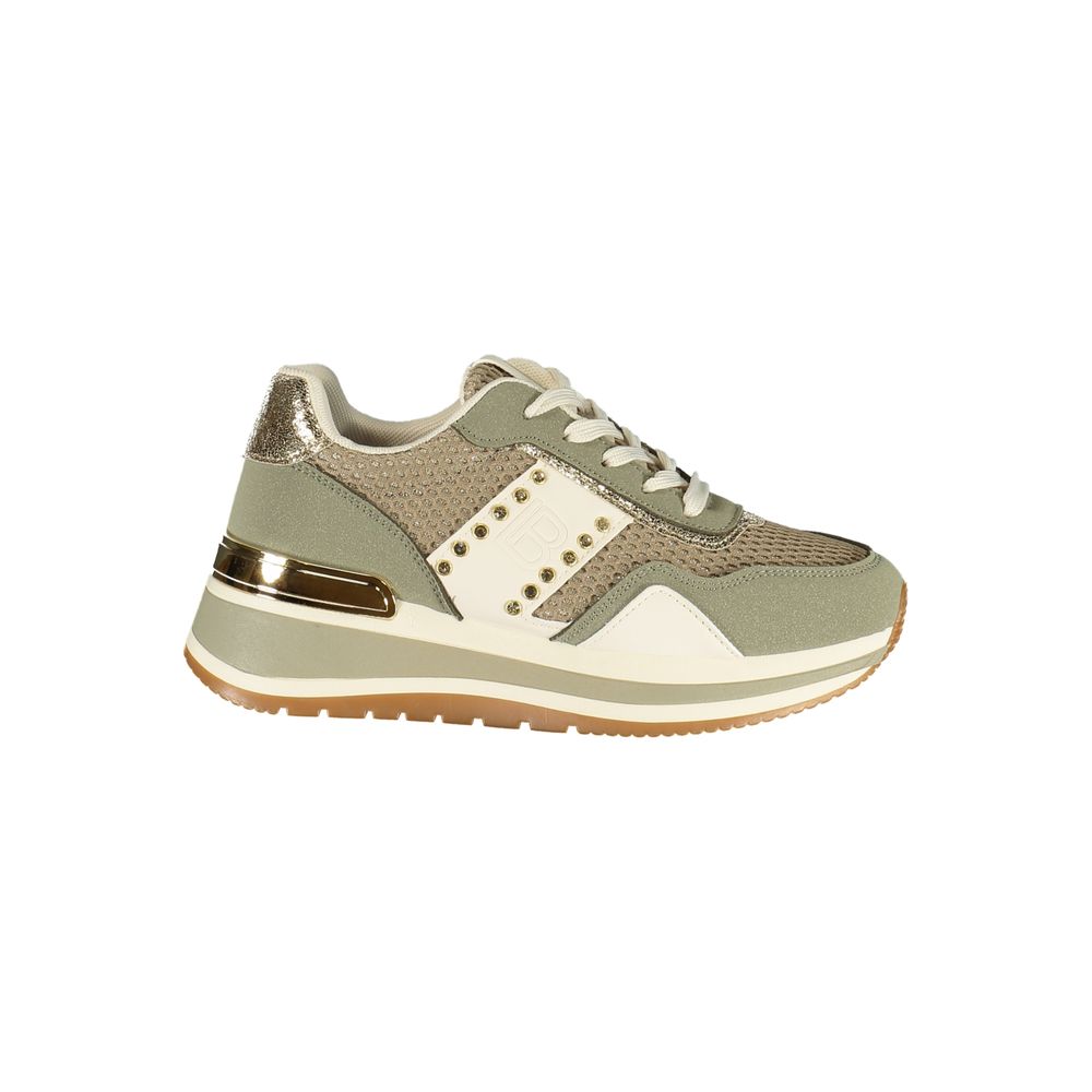 Laura Biagiotti Green Polyester Athletic Sneakers
