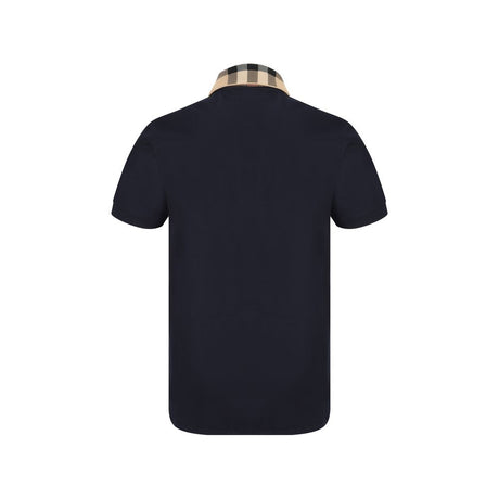 Burberry Blue Cotton Polo Shirt