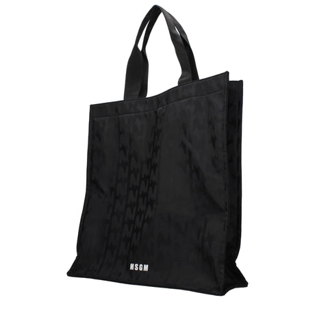 MSGM Black Fabric Handbag