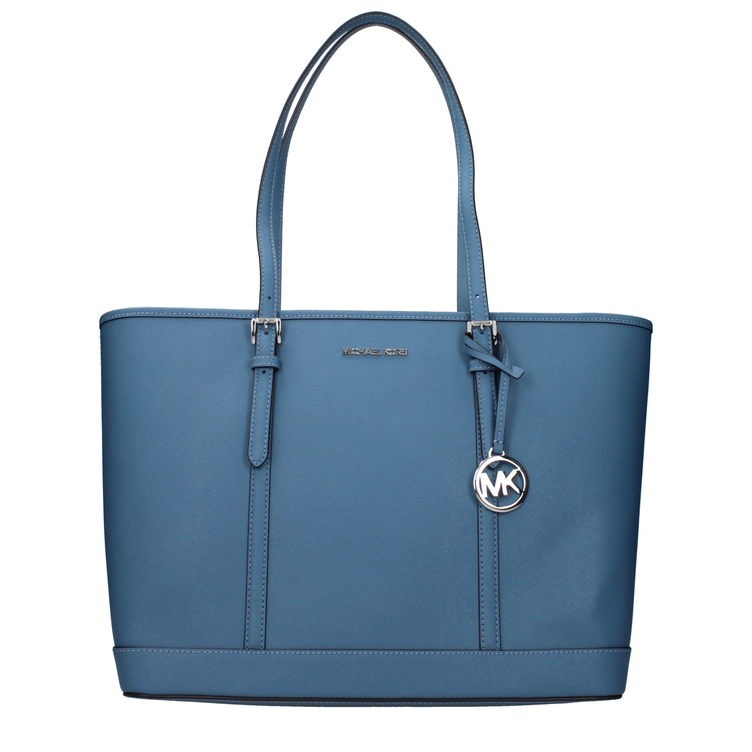 Michael Kors Blue Leather Shoulder Bag