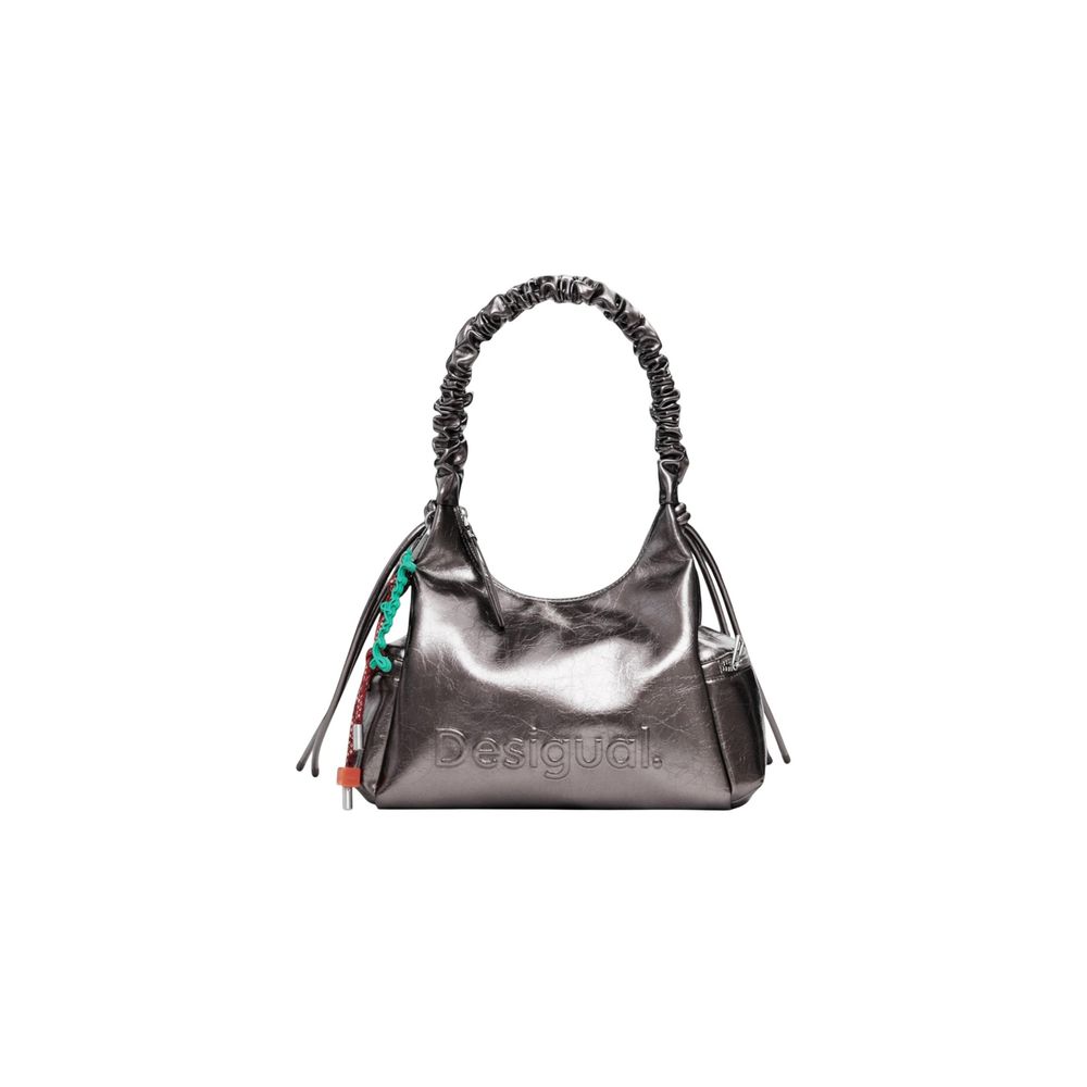 Desigual Bronze Polyethylene Handbag