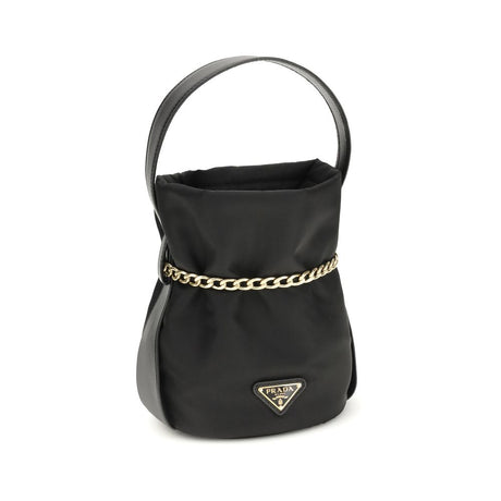 Prada Black Recycled Polyamide Backet Bag
