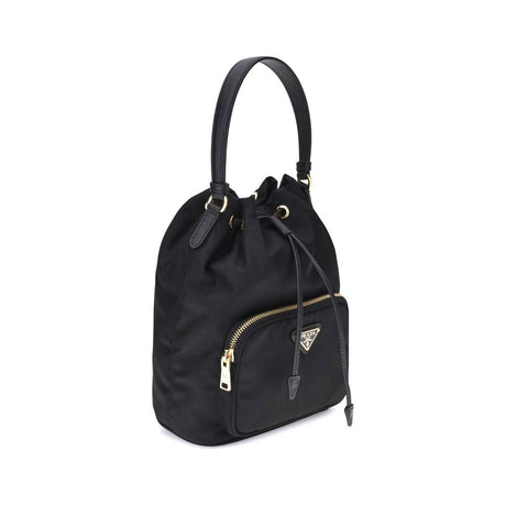 Prada Black Recycled Polyamide Backet Bag