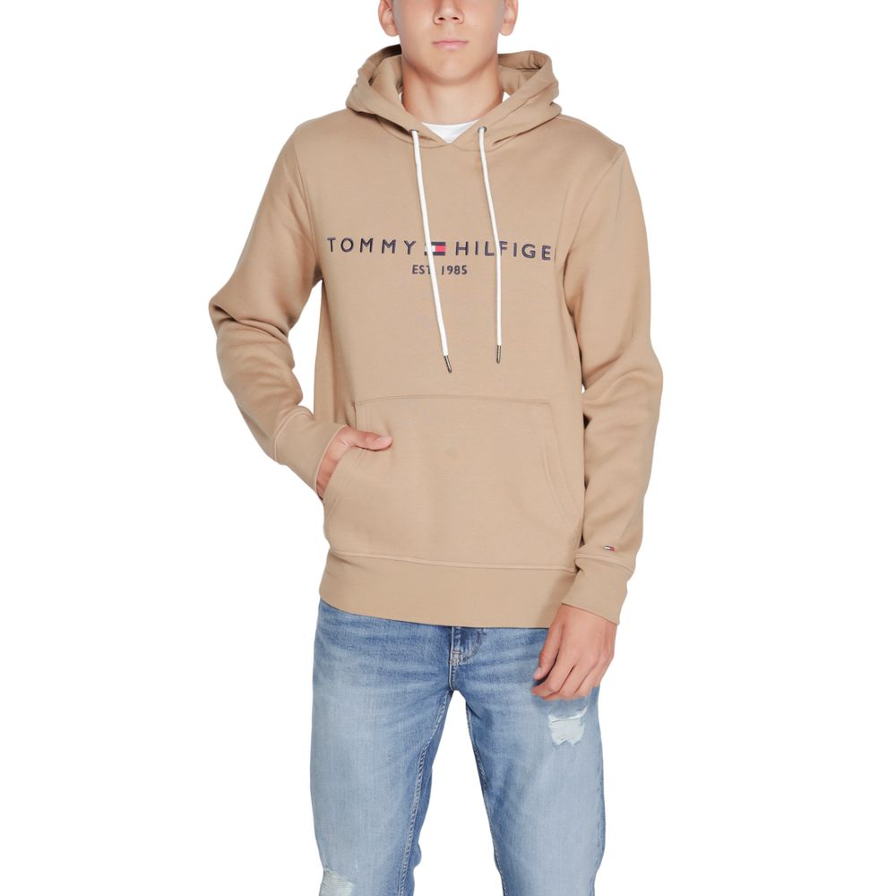 Tommy Hilfiger Beige Cotton Hoodie