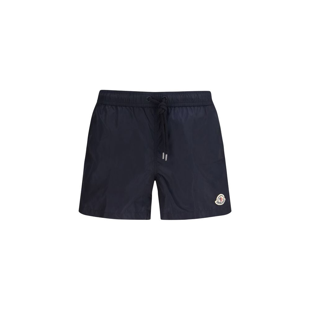 Moncler Blue Polyamide Short And Mini Shorts
