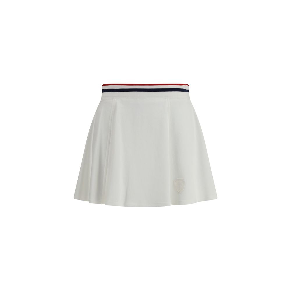 Brunello Cucinelli White Cotton Mini Skirt
