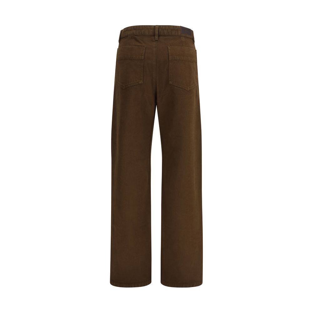 Lemaire Brown Cotton Casual Pants