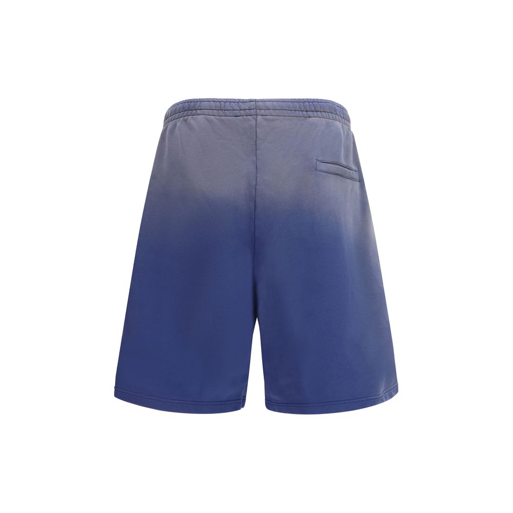 Moschino Blue Cotton Bermuda Shorts