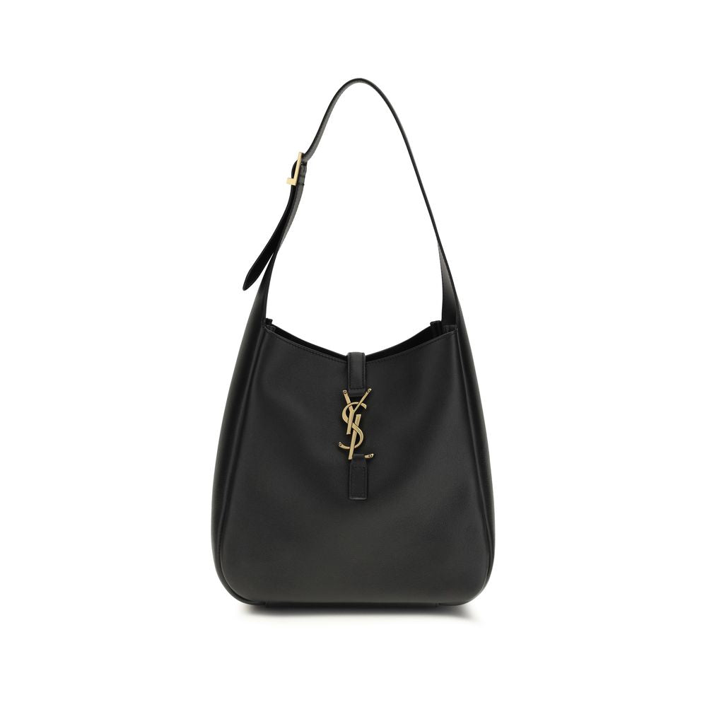 Saint Laurent Black Calf Leather Bos Taurus Shoulder Bag
