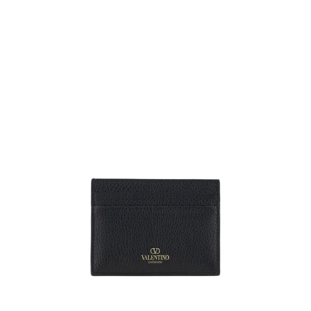 Valentino Garavani Black Calf Leather Bos Taurus Wallet