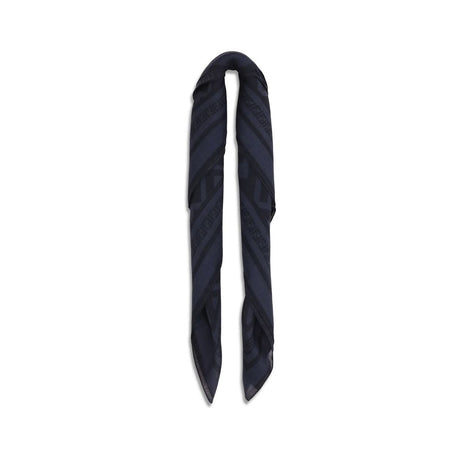 Fendi Blue Wool Oves Aries Scarf