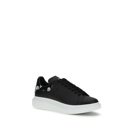 Alexander McQueen Black Calf Leather Bos Taurus Chunky Sneakers