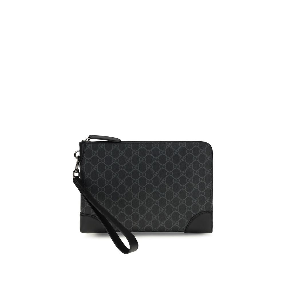 Gucci Black Fabric Handbag