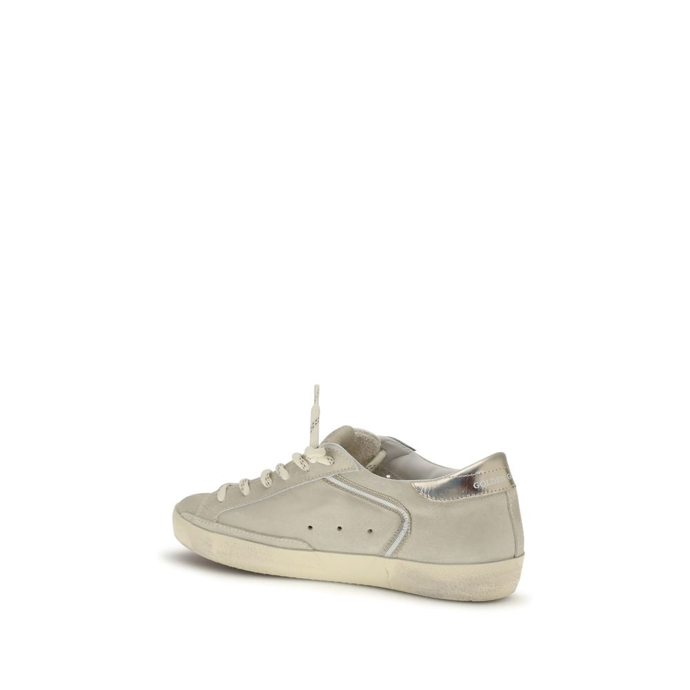 Golden Goose Beige Calf Leather Bos Taurus Low Top Sneakers