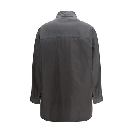 Prada Gray Recycled Polyamide Coat