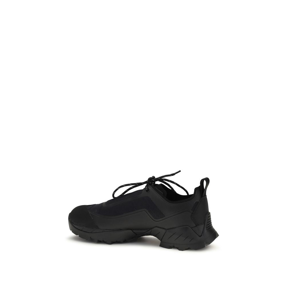 ROA Black Polyester Athletic Sneakers