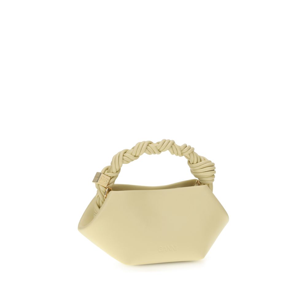 Ganni Bicolor Recycled Leather Shoulder Bag