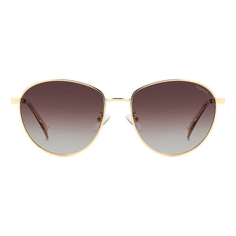 Polaroid Gold Stainless Steel Sunglasses