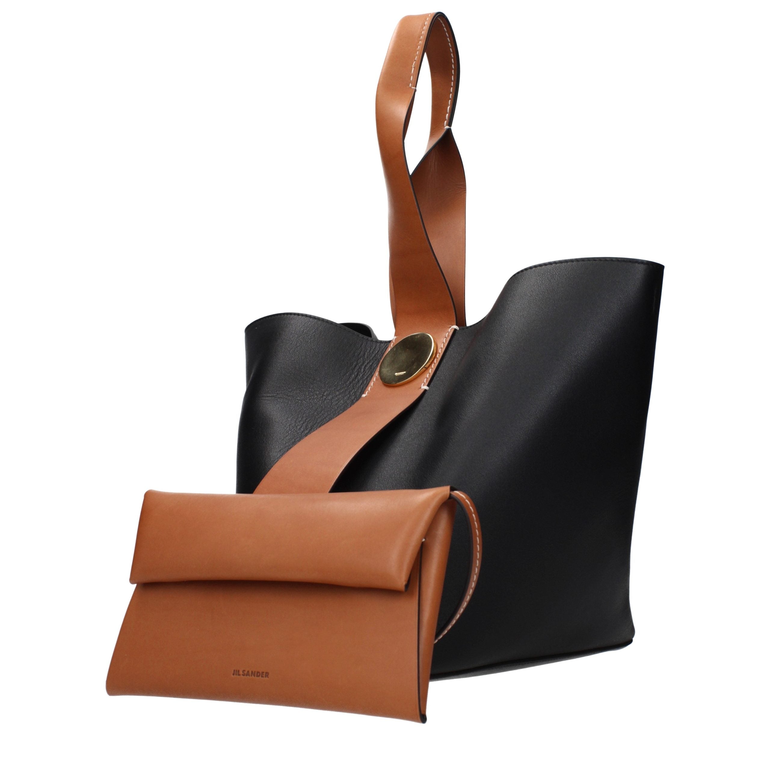 Jil Sander Black Leather Crossbody Bag