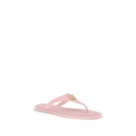Versace Multicolor Rubber Flip-Flop Sandals