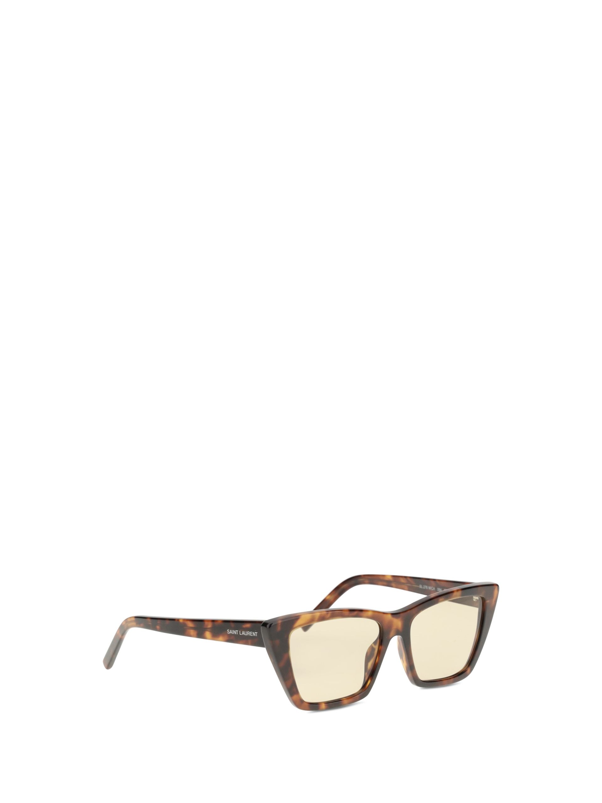 Saint Laurent Beige Acetat Solbriller