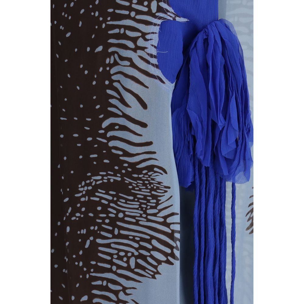 Ferragamo Multicolor Silk Casual Dress